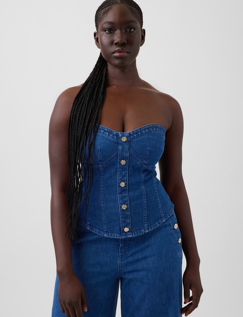 Gap × HFR Denim Corset Top by Atelier Ndigo