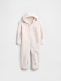Baby Hooded Logo One-Piece
