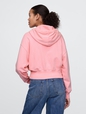 French Terry Oversized Zip Wedge Hoodie