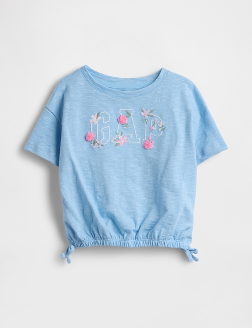 Baby & Todder Organic Cotton Embroidered Logo T-Shirt
