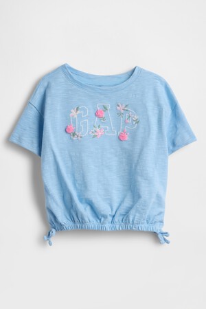 Baby & Todder Organic Cotton Embroidered Logo T-Shirt