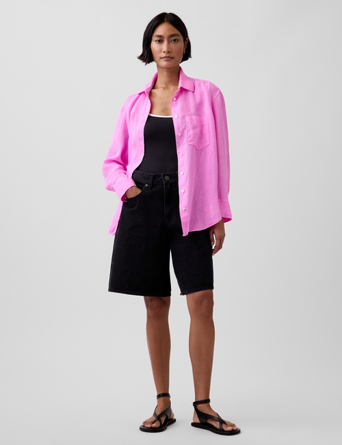 100% Linen Oversized Shirt