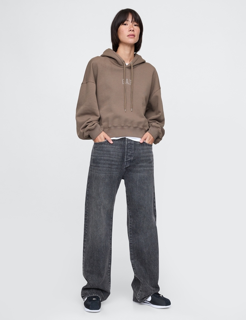 Vintage Soft Cropped Hoodie