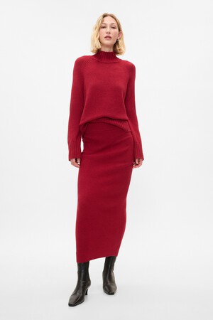 CashSoft Rib Maxi Sweater Skirt