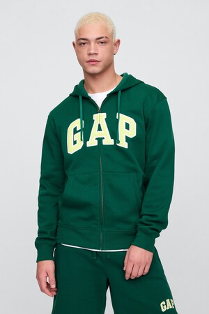 Relaxed Gap Logo Zip Hoodie
