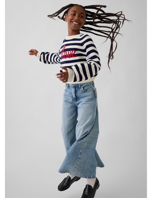 Kids Relaxed Graphic Crewneck Sweater