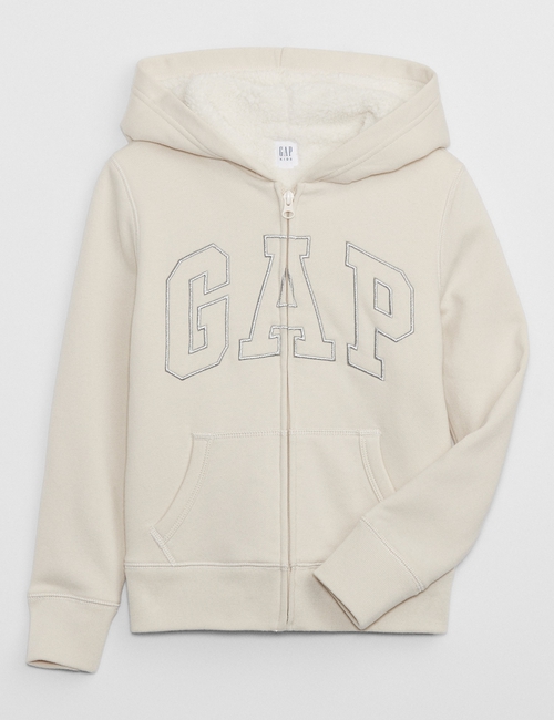 Kids Gap Logo Sherpa Zip Hoodie
