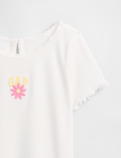 Baby & Toddler Embroidered Logo Rib T-Shirt
