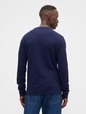 Waffle-Knit Crewneck T-Shirt