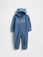 Baby Hooded Logo One-Piece