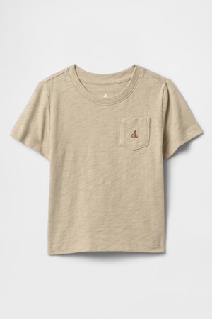 تي شيرت بجيب ميكس اند ماتش للأطفال الرضع والأطفال بسن المشي