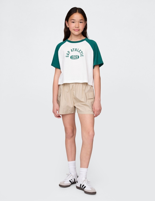 Kids Poplin Easy Cargo Shorts