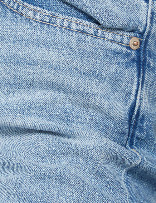 High Rise Destructed Wide-Leg Jeans with Washwell