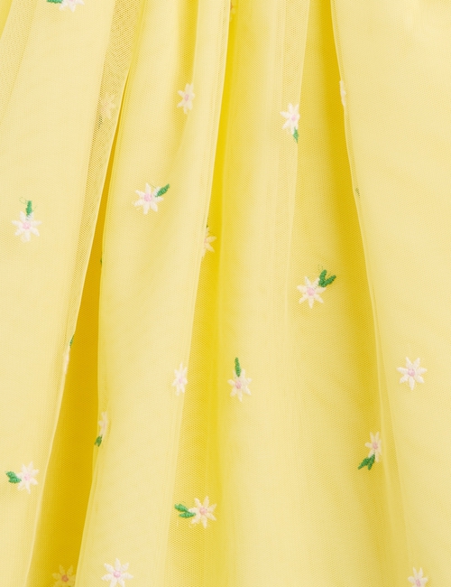 Baby & Toddler Embroidered Daisy Tulle Dress