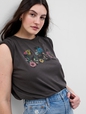 100% Organic Cotton Floral Gap Logo T-Shirt