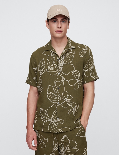Gauze Vacay Shirt in Standard Fit