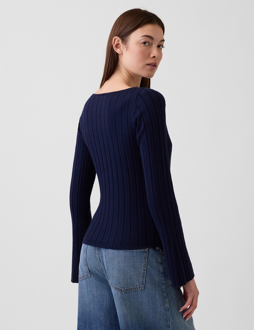 Ribbed Boatneck T-Shirt