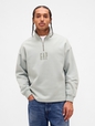 VintageSoft Oversized Logo Quarter-Zip Pullover