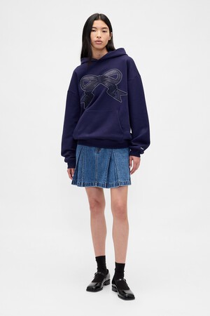 Gap × Sandy Liang Pleated Denim Mini Skirt