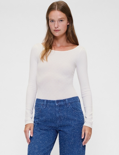 GAP STUDIO KNIT SCOOP BACK BODYSUIT