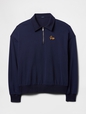 Vintage Soft Gap Logo Polo Sweatshirt