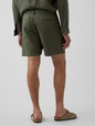7.5" Linen-Cotton Shorts