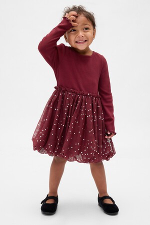 Baby & Toddler Mixed Media Bubble Dress