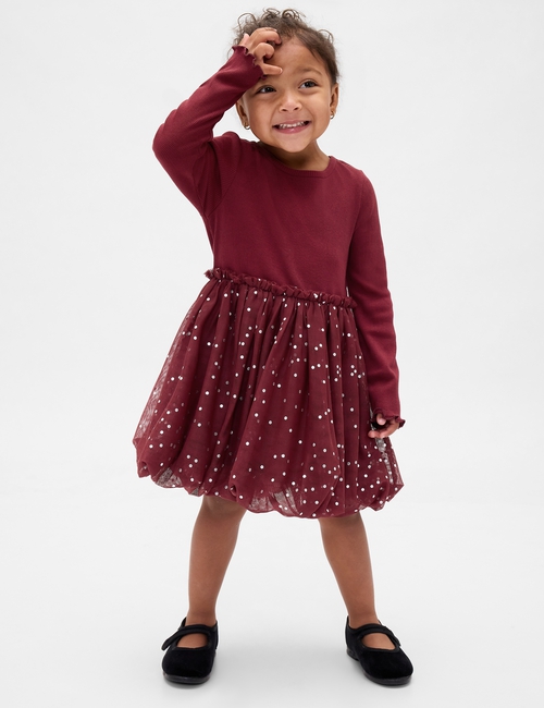 Baby & Toddler Mixed Media Bubble Dress