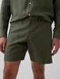 7.5" Linen-Cotton Shorts