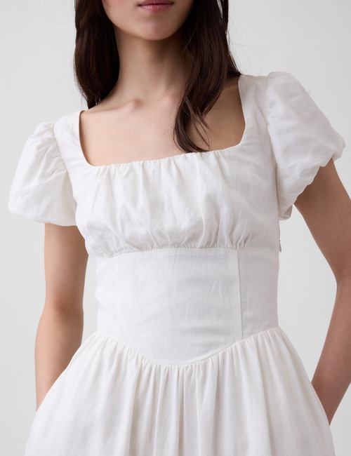 SS DROPWAIST LINEN MAXI DRESS