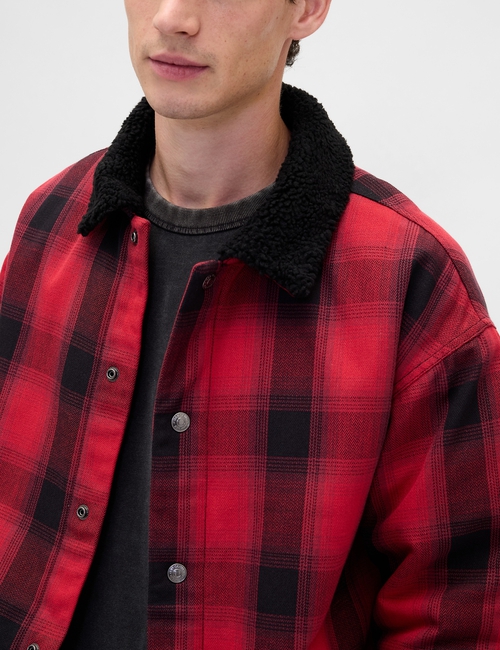 GAP X STRANGER THINGS PLAID JKT
