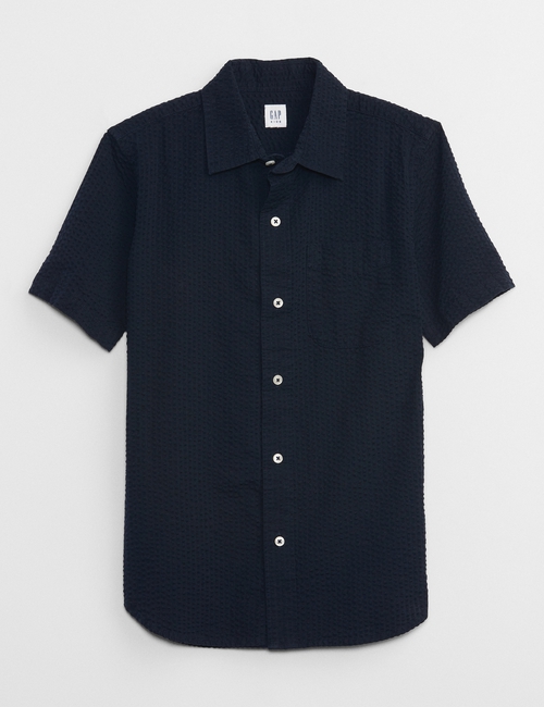 V-SS SEERSUCKER TOP