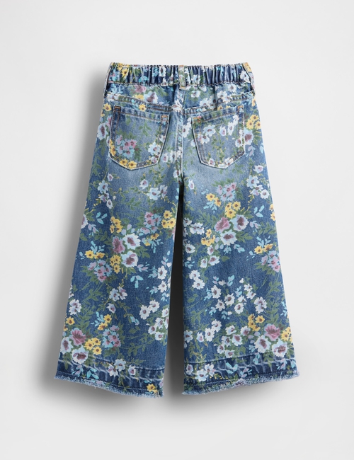 Baby & Toddler Floral Pull-On Baggy Jeans