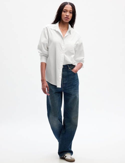 Organic Cotton Poplin Big Shirt