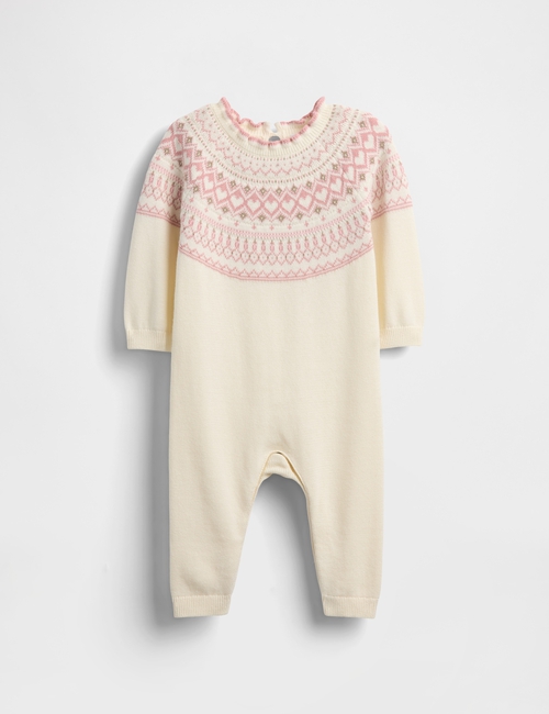 Baby Fair Isle Sweater One-Piece