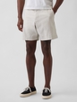 7.5" Linen-Cotton Shorts