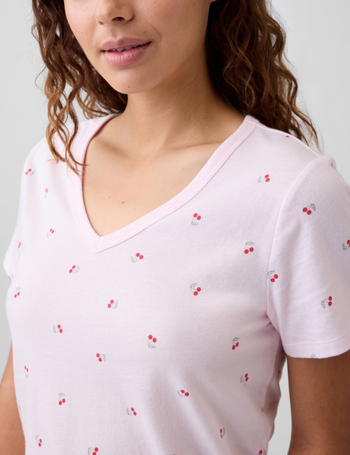 Favorite Print V-Neck T-Shirt