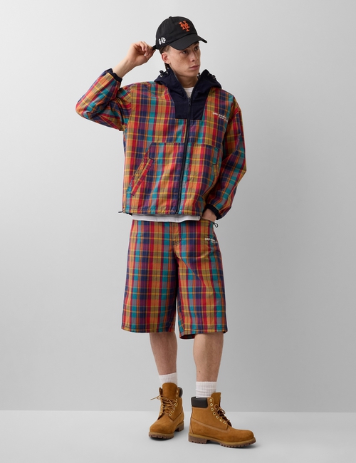 Gap × Awake NY Plaid Canvas Baggy Shorts