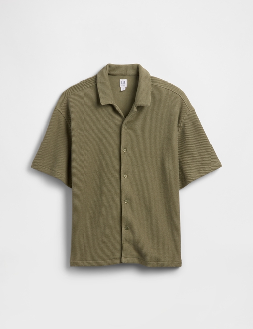 Kids Relaxed Jacquard Ribbed Vacay Shirt