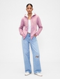 Relaxed Gap Logo Sherpa-Lined Zip Hoodie