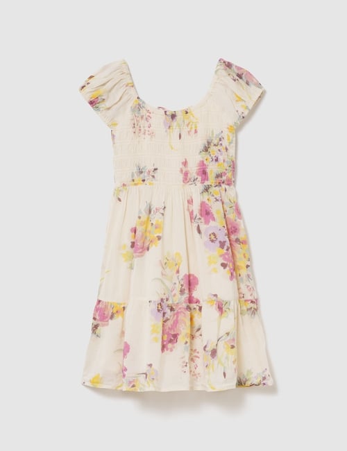Kids Floral Tiered Dress