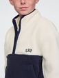 Kids Sherpa Logo Half-Zip Pullover
