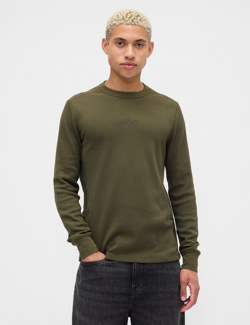 V-FRCH LS WAFFLE MINI LOGO CREW