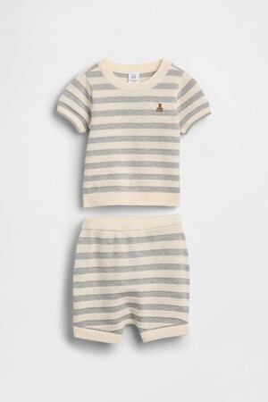 Baby Stripe Sweater Outfit Set