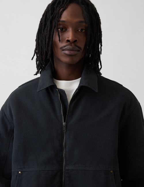 Canvas Bomber Jacket