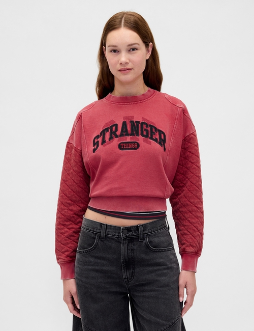 GAP X STRANGER THINGS CROPPED CREW