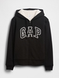 Relaxed Gap Logo Sherpa-Lined Zip Hoodie