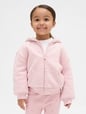 Baby & Toddler Sherpa-Lined Sequin Zip Hoodie