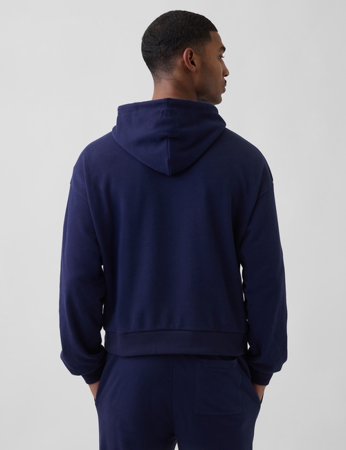 VintageSoft Terry Oversized Gap Logo Crop Hoodie