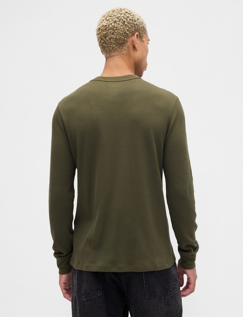 V-FRCH LS WAFFLE MINI LOGO CREW